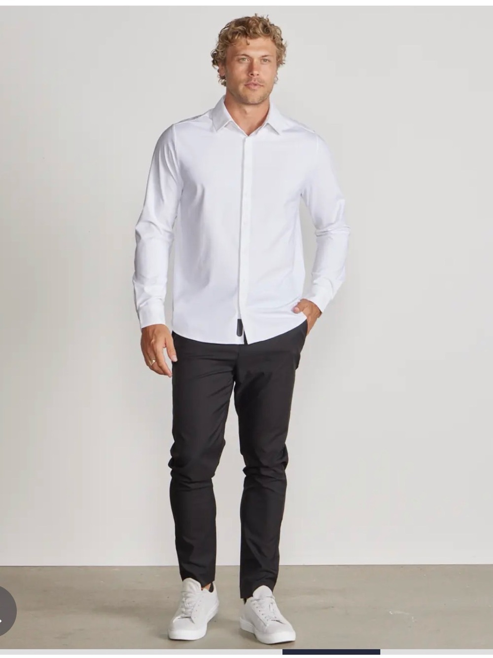 BYLT Basics Executive Stretch Long Sleeve Button Down